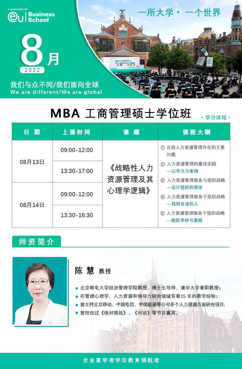EǓWԺ̹TʿWλĿ MBA8֪ͨ